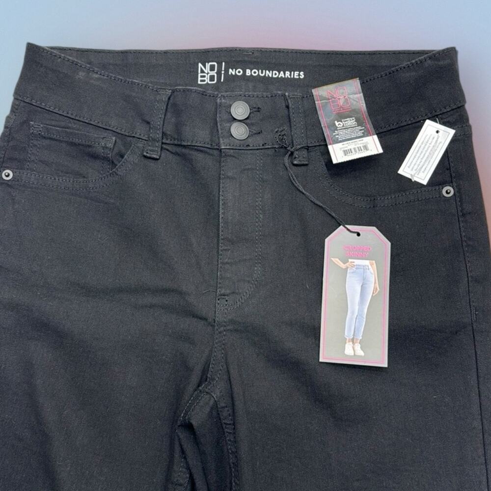 NO BOUNDARIES Women’s 11 (juniors) Black CROPPED SKINNY Jeans